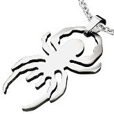 Stainless Steel Spider Pendant 211