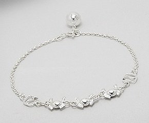 Sterling Silver Crab Bracelet 660