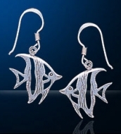 Fish and Fish Bone Earrings