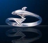 sterling silver dolphin ring DSDR 806