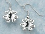 Sterling Silver Shape Shifting Octopus Earrings