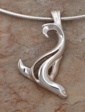 Artistic Sterling Silver Sea Lion Pendant